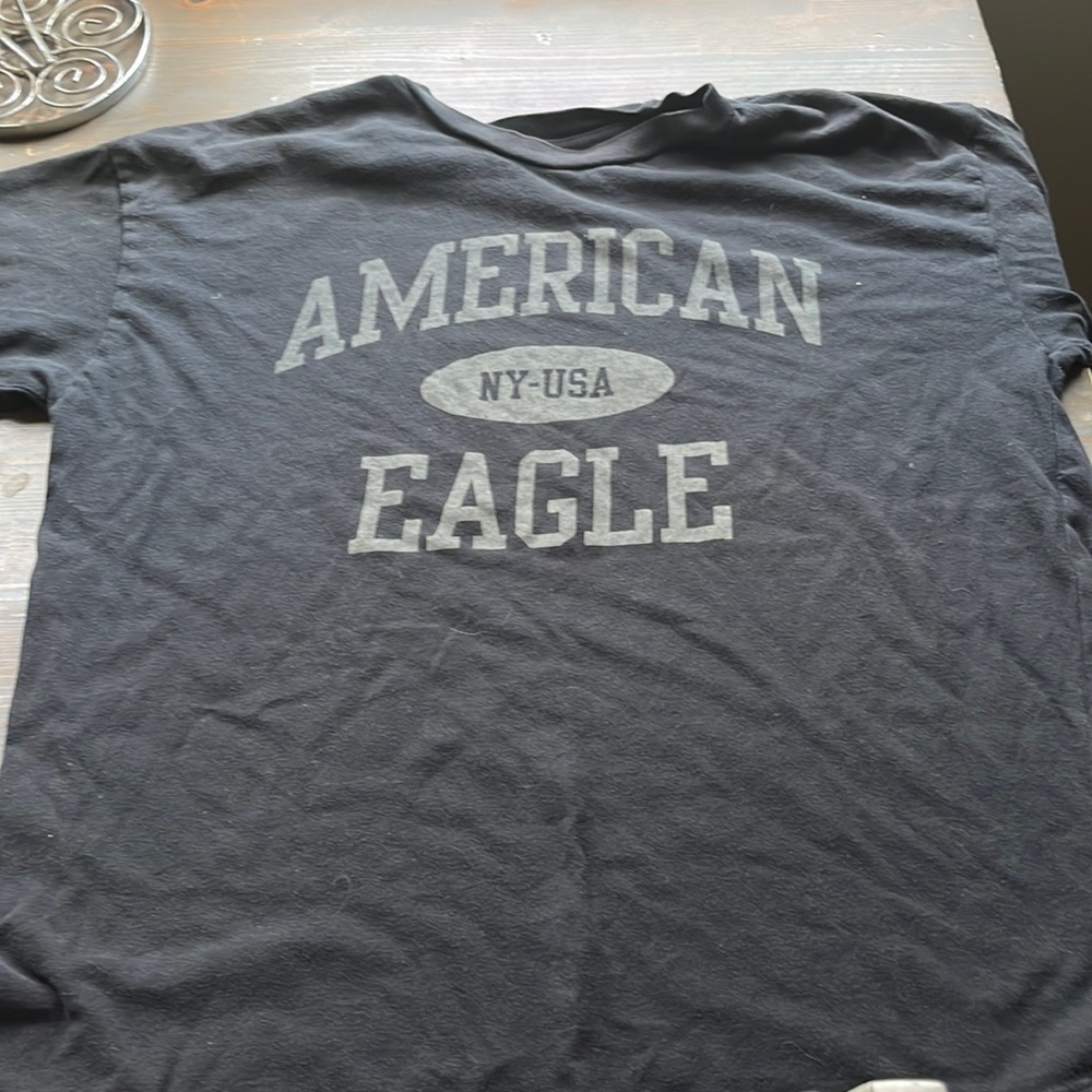 American Eagle Black Logo T-Shirt